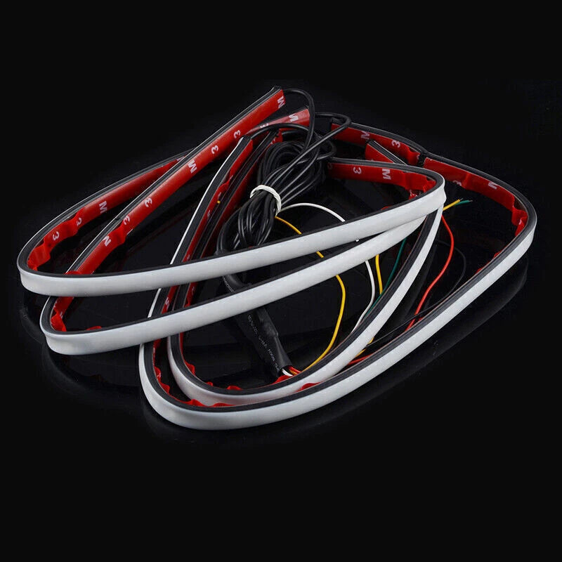 4 x 5050 RGB LED Knight Rider Strip Lights for Universal Vehicles