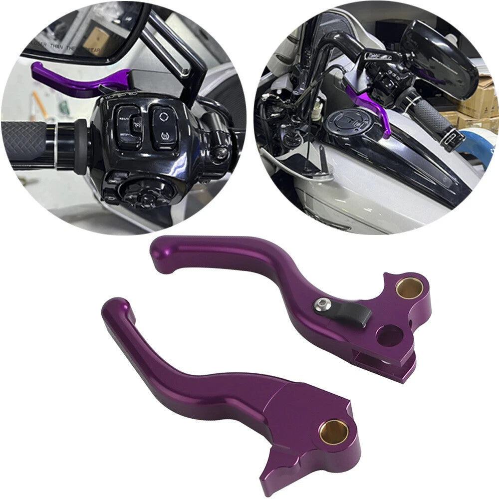 Purple Brake Clutch Lever for Harley Touring Street Glide Road Glide (1996-2007)
