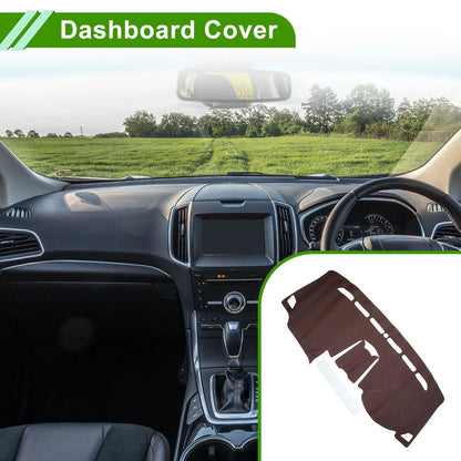 Dashboard Cover Mat for Ford Edge (2015-2021) - Brown
