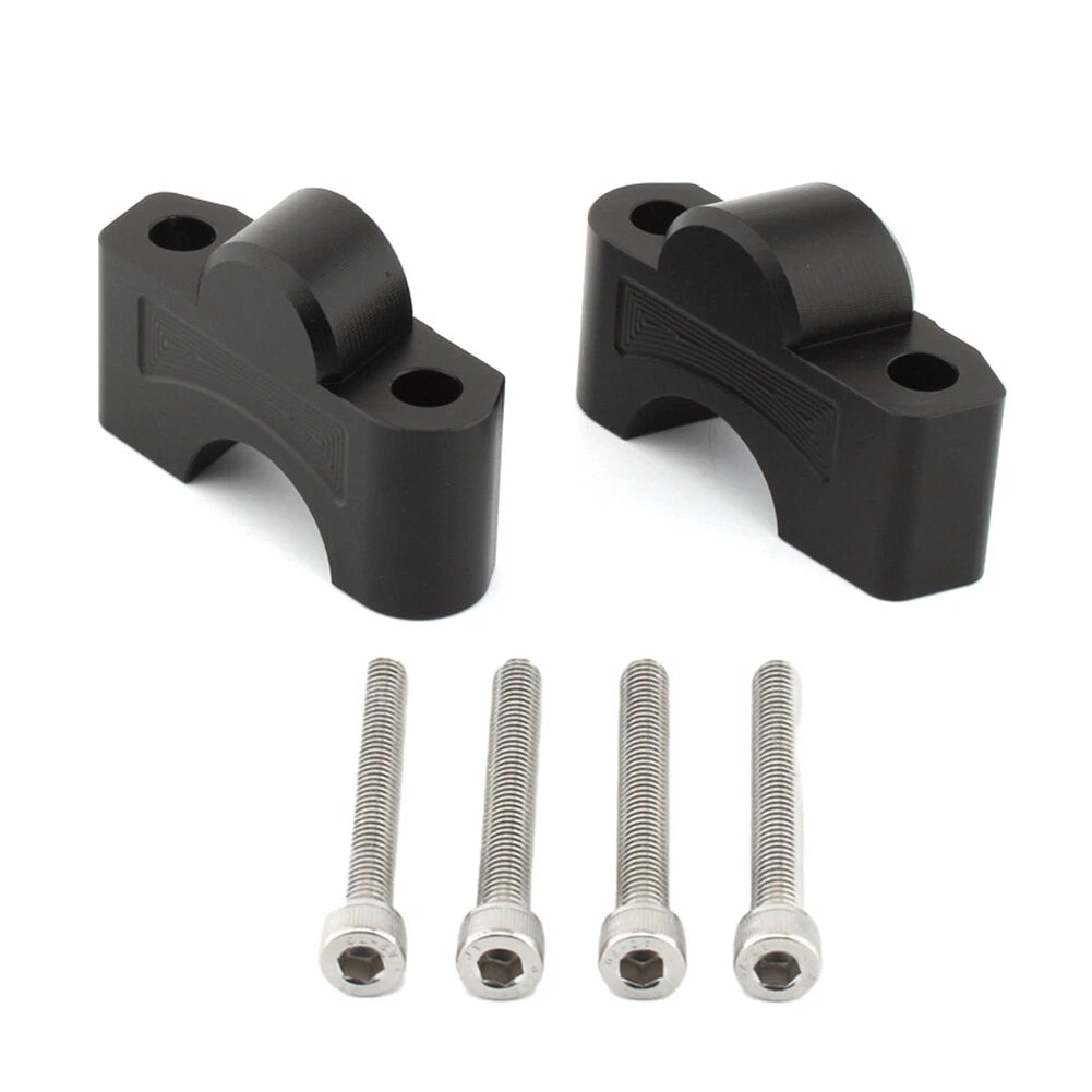 CNC Handlebar Raiser Clamp for Tiger Sport 660 (2022-2024) Black