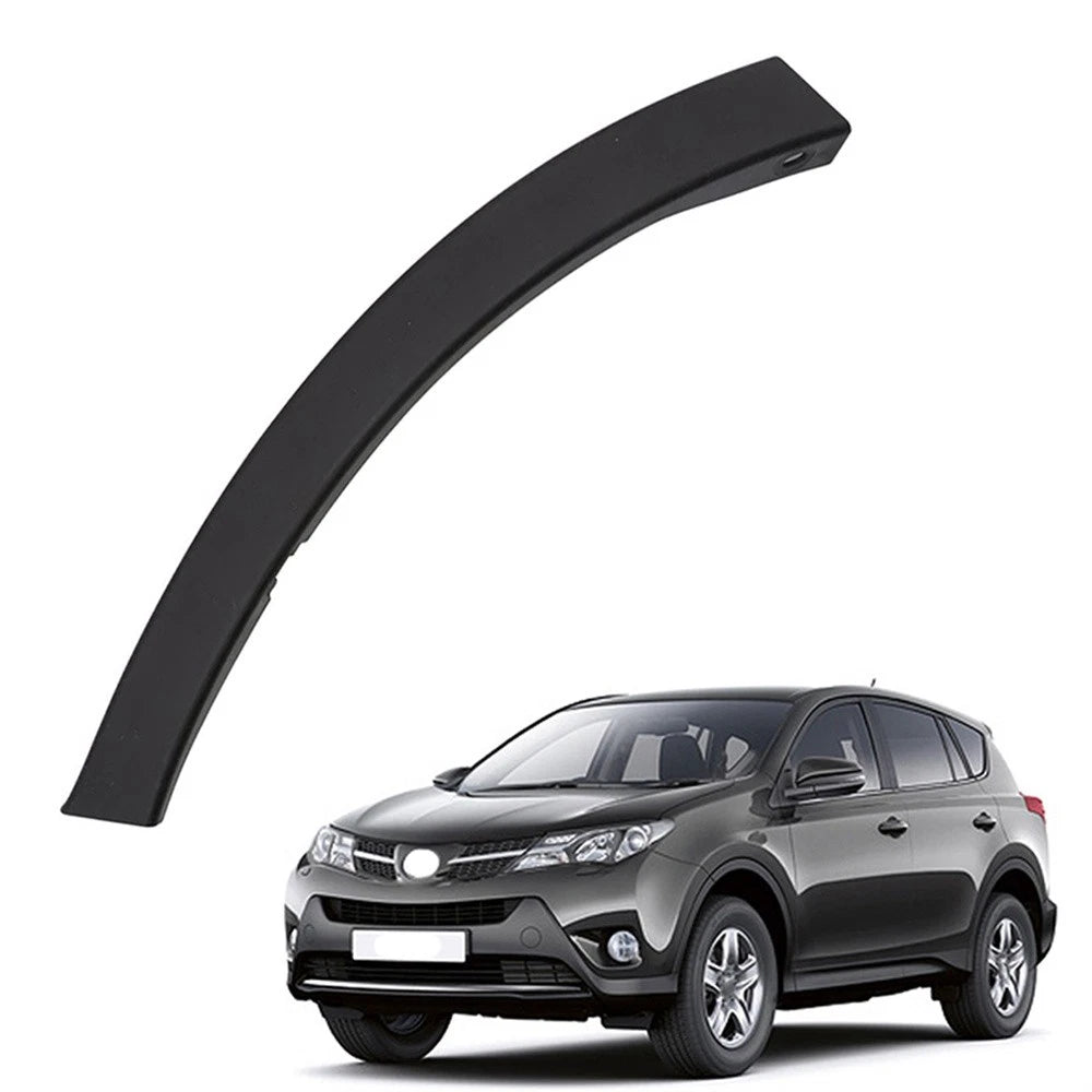 Black Front Bumper Wheel Fender Molding Trim for Toyota RAV4 (2013-2015)