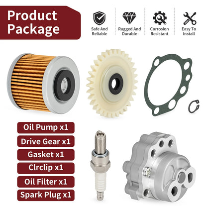 Oil Pump for Yamaha Raptor 700 (2006-2024) Oil Filter Gear Gasket