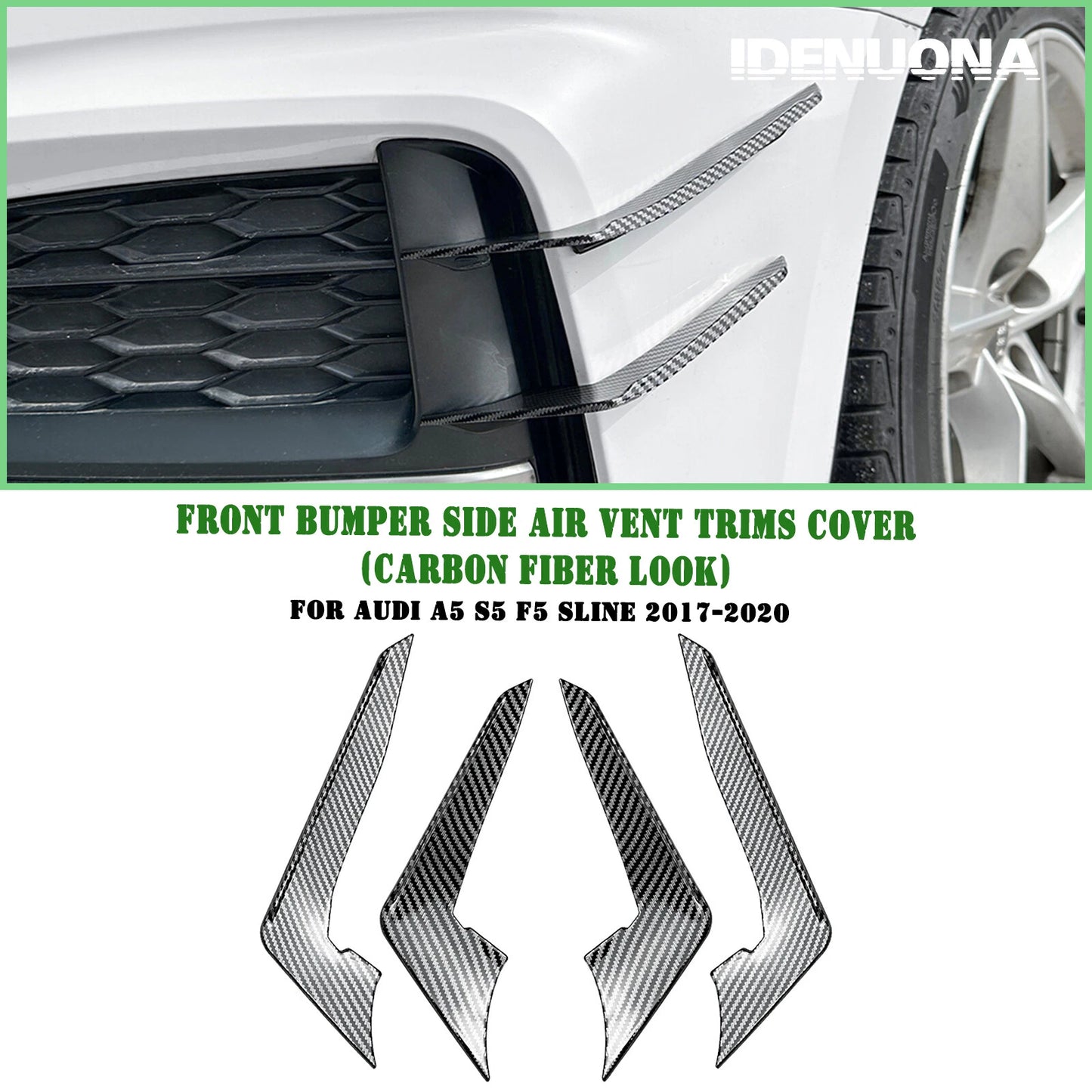 Front Side Air Vent Trim Cover for Audi A5 S5 F5 S Line (2017-2020)