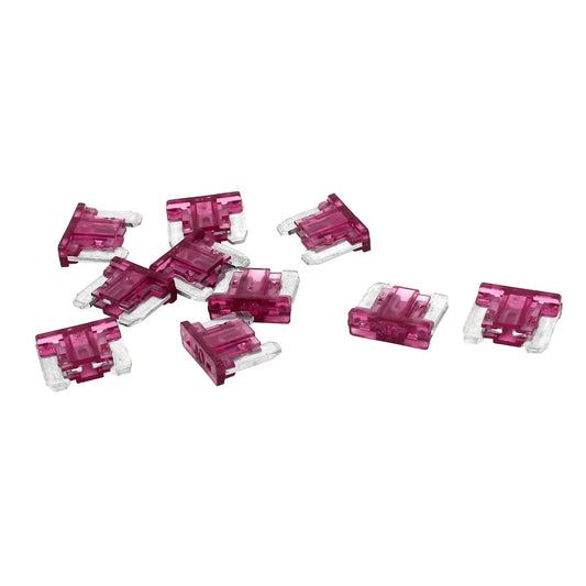 10 x 40A Mini Blade Fuses for Auto Motorcycle SUV - Burgundy