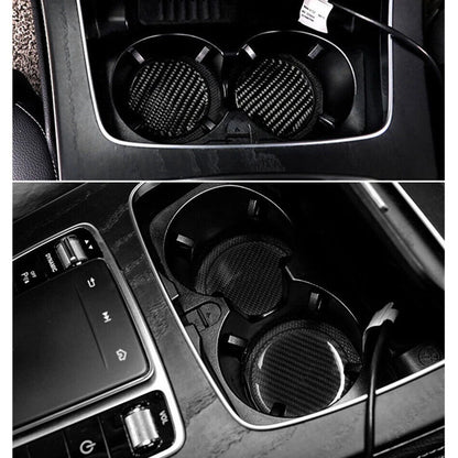 2 x Center Console Cup Holder Mats