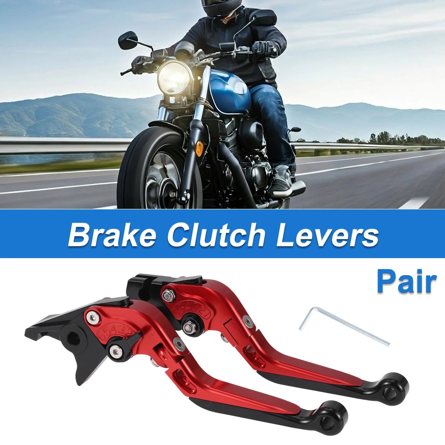 Levers 1 Pair Adjustable Short Long Brake Clutch for Yamaha YZF R1