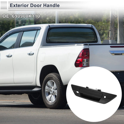 Exterior Door Tailgate Handles 2 x for Toyota Hilux Revo Black (2015–2021)