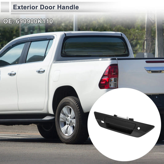 Exterior Door Tailgate Handles 2 x for Toyota Hilux Revo Black (2015–2021)