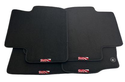 Floor Mats for Mitsubishi Japan Sunset Black Tailored Carpets Set LHD