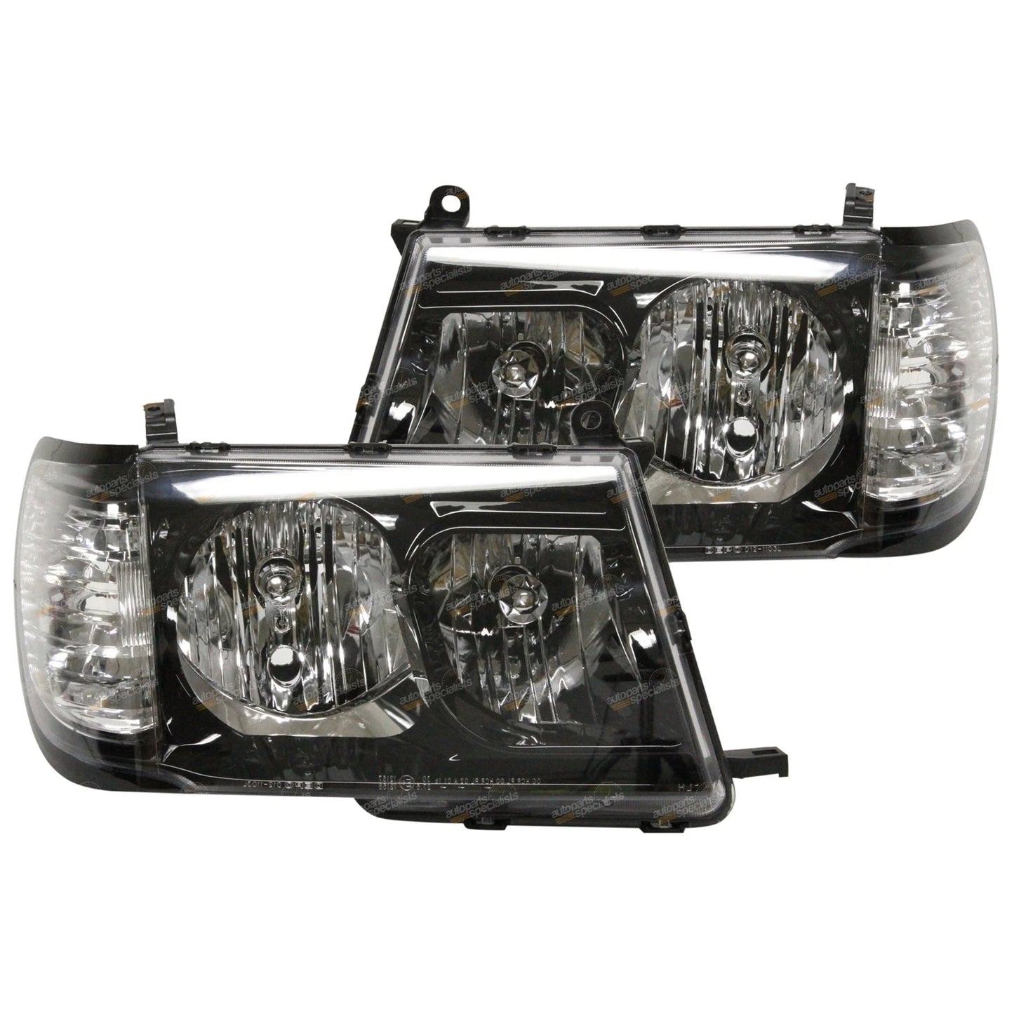 Altezza BLACK HeadLights Pair for Toyota Landcruiser (1998–2005)
