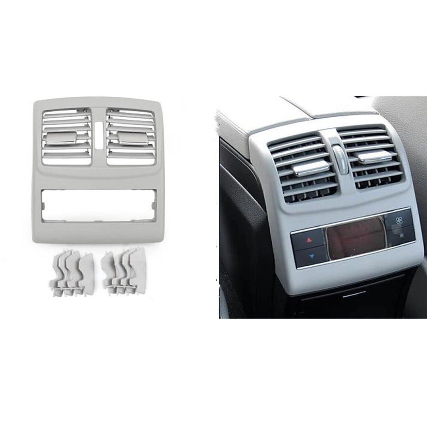 Rear Air Outlet Frame Cover for Benz W212 E Class (2009-2011) Gray