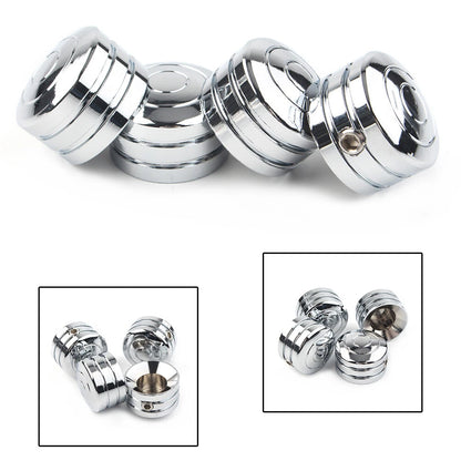 4 x Head Bolt Covers for Harley Sportster 883 XL, Twin Cam (1986-2017) Chrome