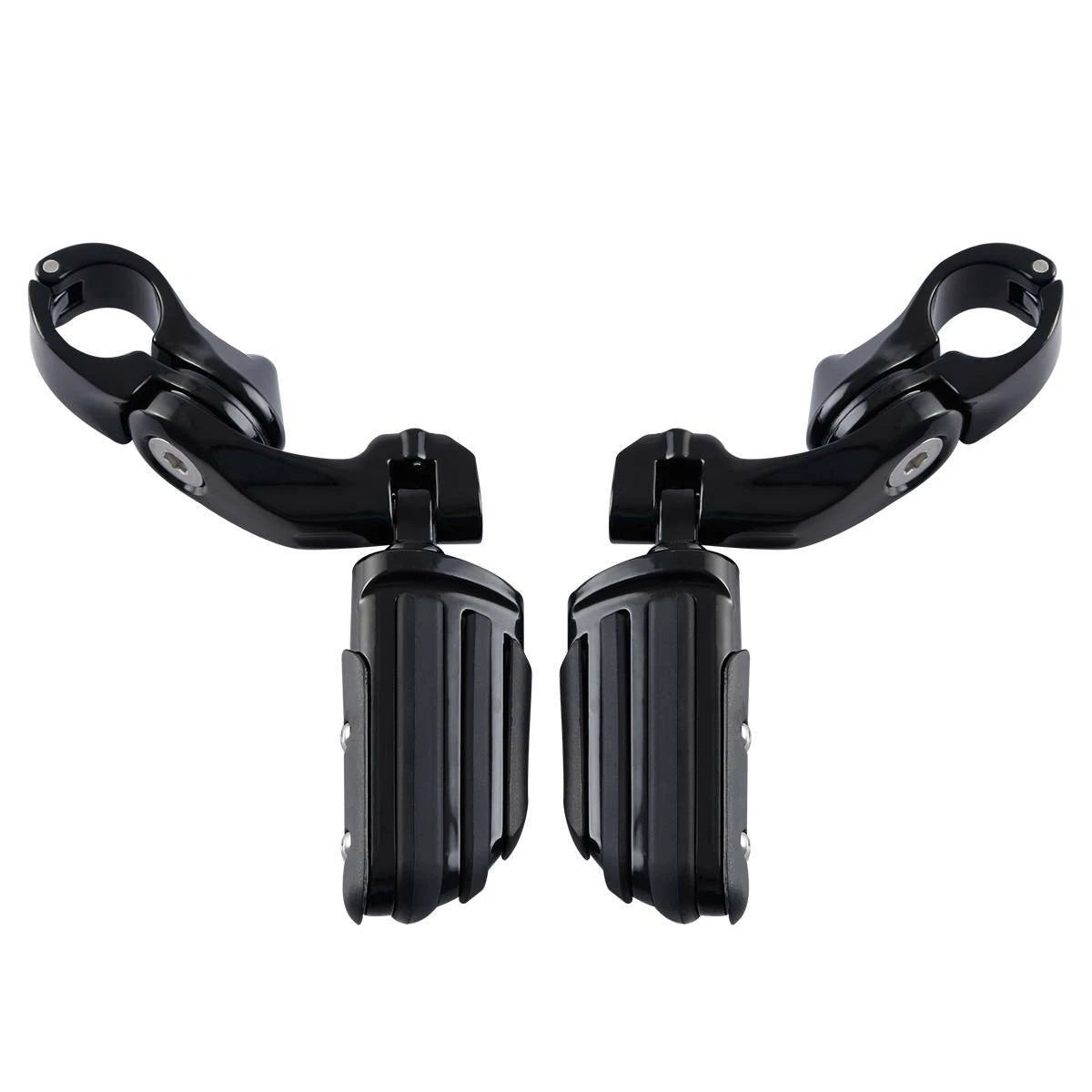 1 1/4'' Adjustable Engine Guards Footpeg Short Angled for Harley