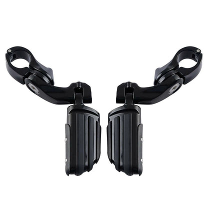 1 1/4'' Adjustable Engine Guards Footpeg Short Angled for Harley