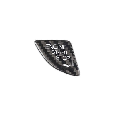 Real Carbon Fiber Engine Start Buttons Cover Overlay Trim Fit For Cadillac ATS