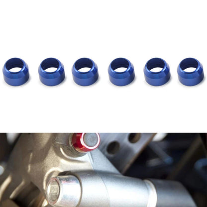 6x Aluminum Bleed Valve Covers for Ducati Monster, Hyperstrada, Streetfighter