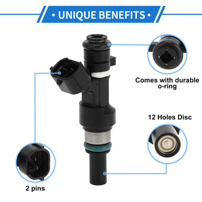 Fuel Injector 1 Pc for NISSAN Note Hatchback E12 1.2 (2013) Black