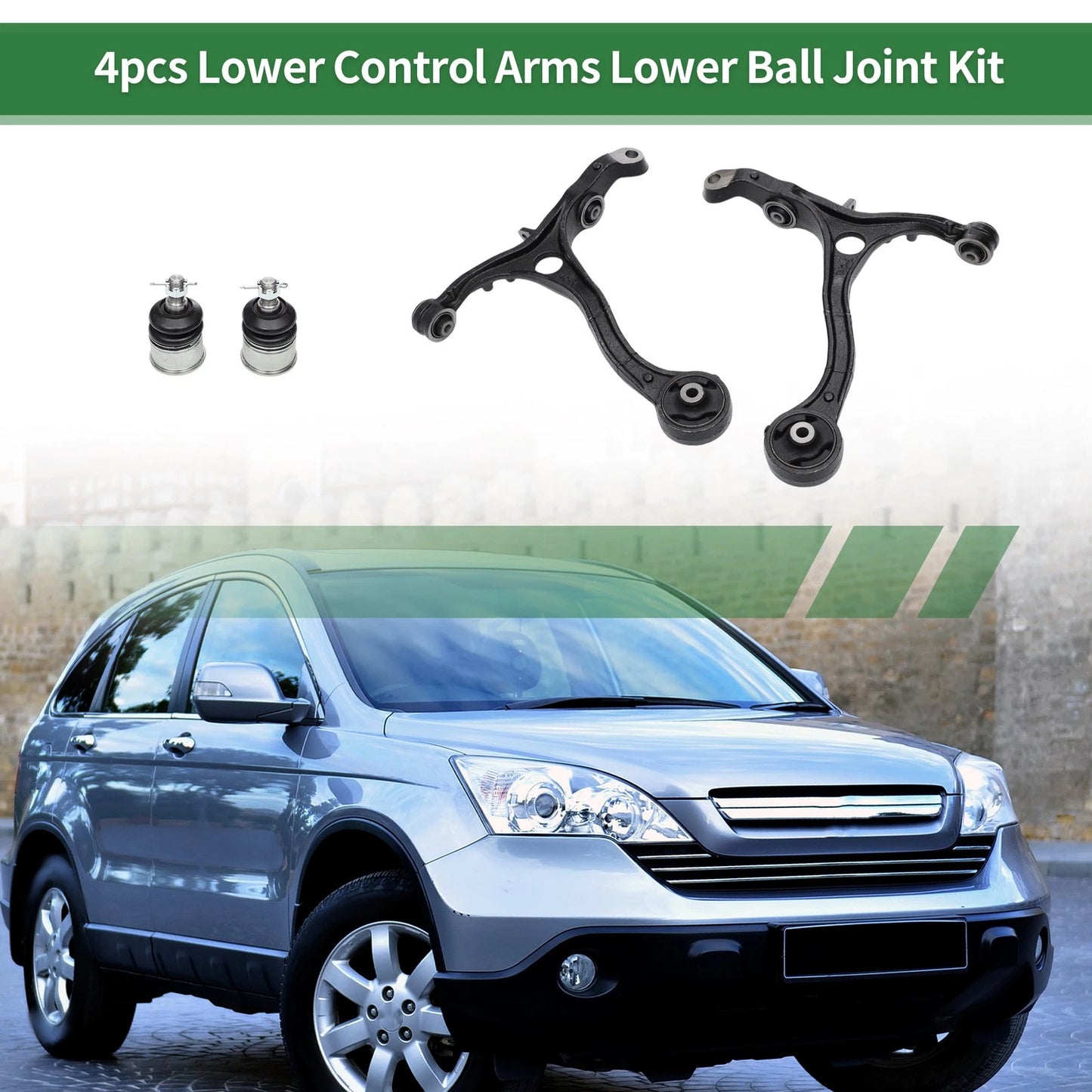 4pcs Front Suspension Kit Control Arm Ball Joint for Honda Accord