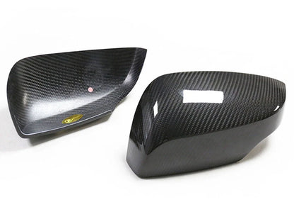 100% Carbon Fiber Stick-on Side Mirror Caps Trim For Subaru WRX STI 2015-2021