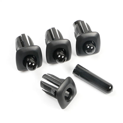 4 x Car Door Lock Pin Cap Cover Bezel Black for BMW 5 Series (2011-2017)