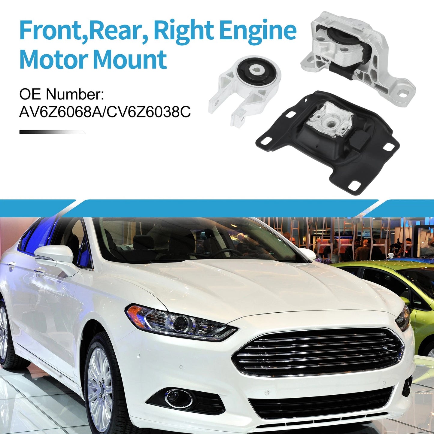 Engine Motor Trans Mount Set for Ford Escape 1.6L 2.0L 2.5L (2013-2016)