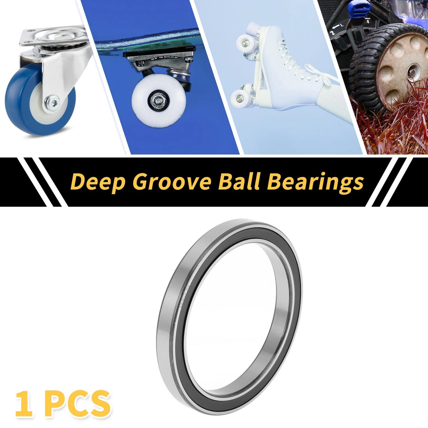 Deep Groove Ball Bearings P5 90x115x13mm 1 Pc for Scooter Skateboard Wheel