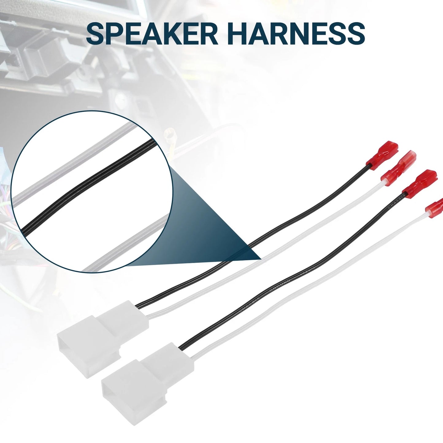 Speaker Adapter Harness for Toyota - Durable Car Speaker Replacement ()