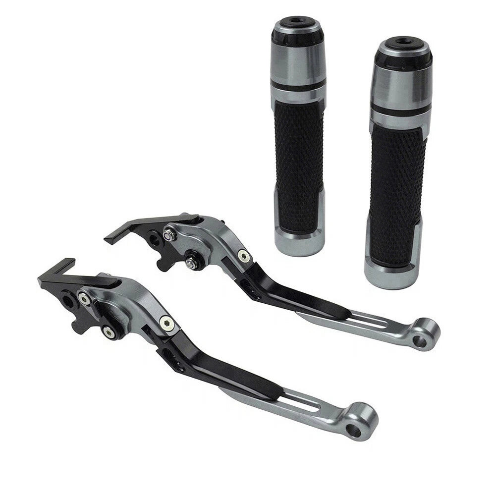 CNC Titanium Extendable Brake Clutch Levers & Grips for Daytona 675 (2006-2018)