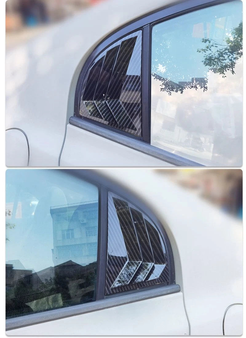 Carbon Fiber Side Vent Scoop Louver Cover Trim for Civic (2006–2011)