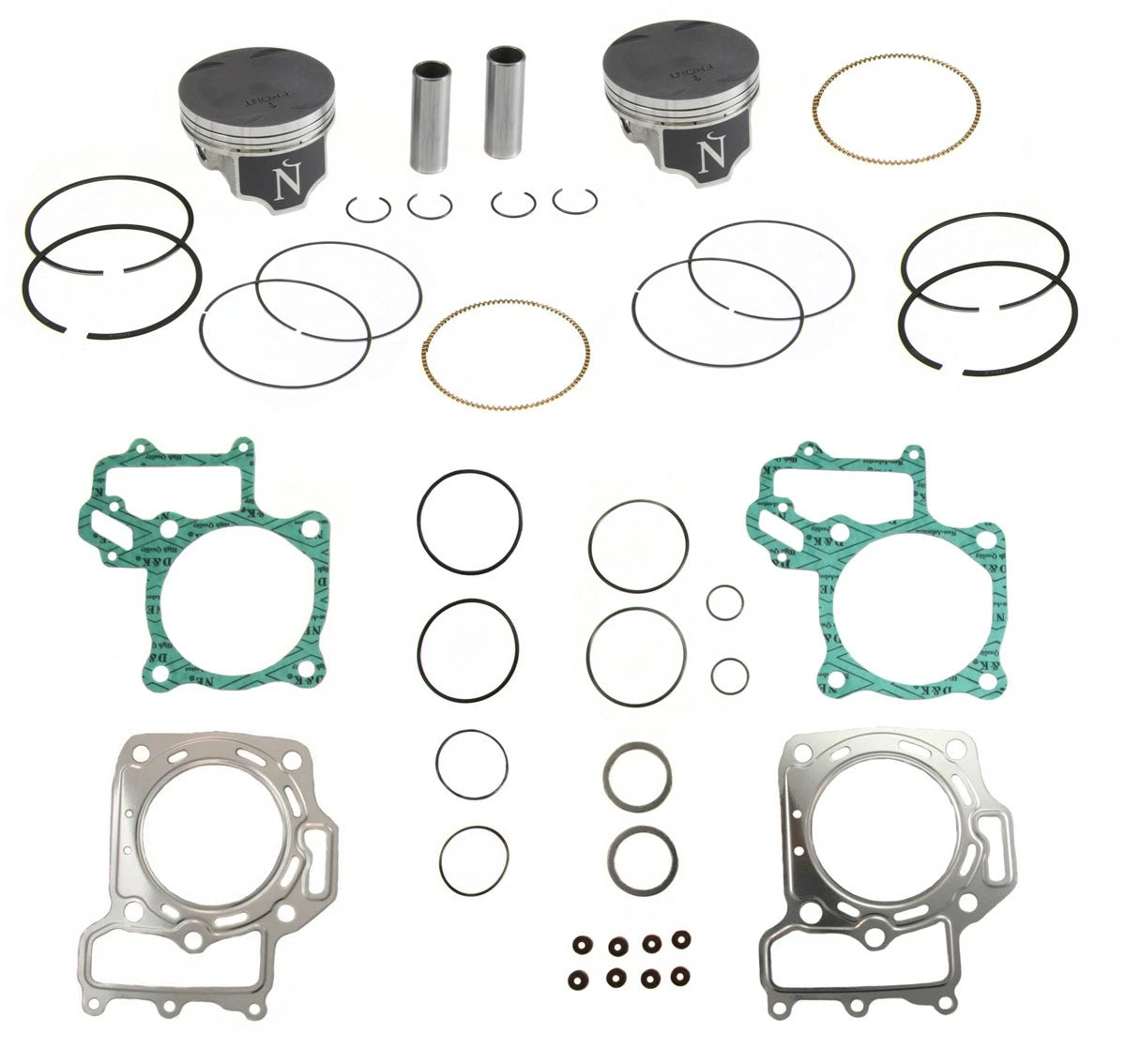 Namura / 80mm / Standard Bore Pistons & Gasket Kit for Arctic Cat 650 V2 V-Twin