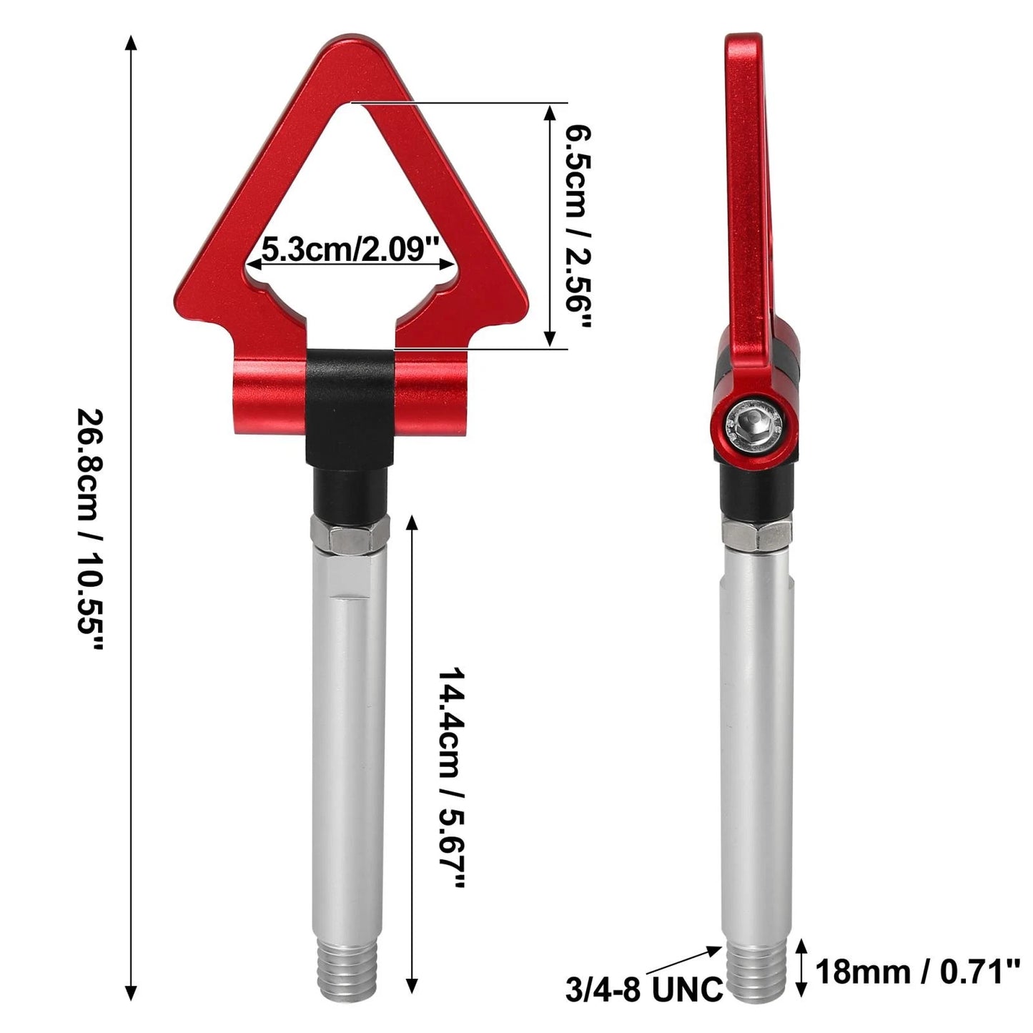Red Triangle Shape Tow Hook Screw for Lexus IS IS250 IS350 (2006-2013)