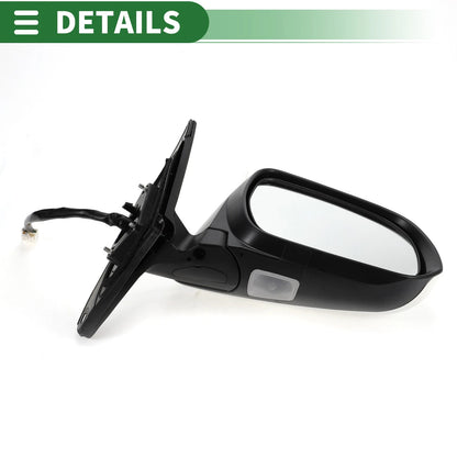 Right Side Door Mirror Manual Folding White for Toyota Highlander (2008-2013)