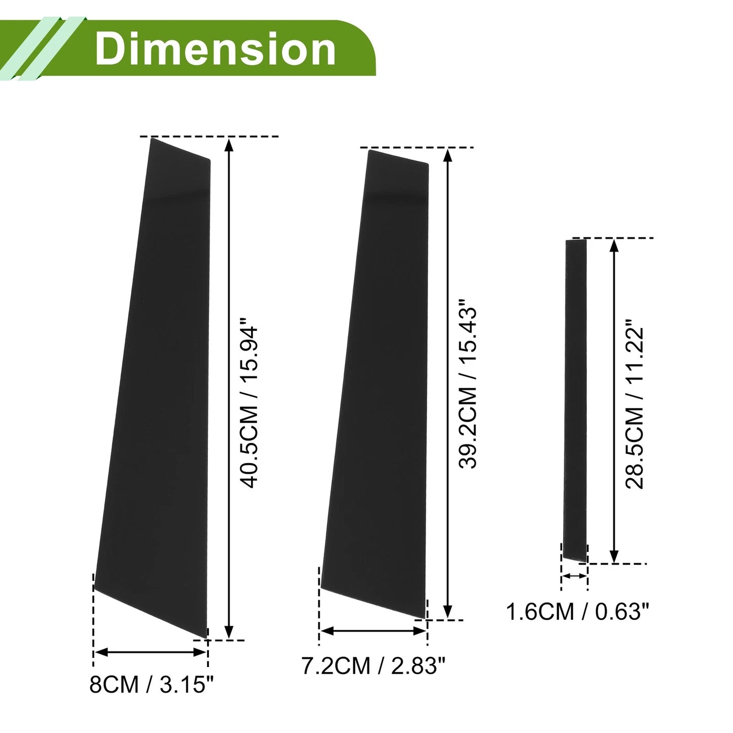 6 Pcs Black Pillar Window Trim for Nissan Altima (2019-2023)