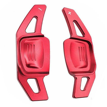 Red Steering Wheel Paddle Shifter Extensions for VW Tiguan Golf 7 Passat B8
