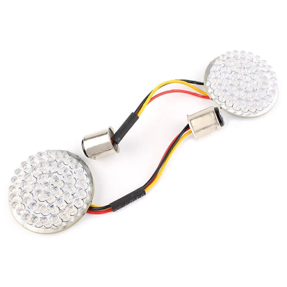 1157 Red LED Turn Signal & Running Light Inserts for Harley Touring