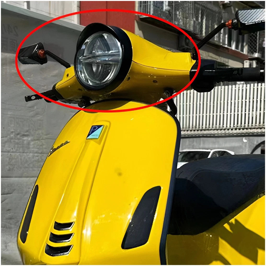 Head Lamp Light Rim Trim Bezel for Vespa GTS250 GTS200 GTS150 (2018-2020)