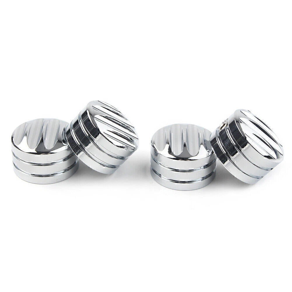 4 x Chrome Head Bolt Cover Caps for Harley Twin Cam (1999-2023)
