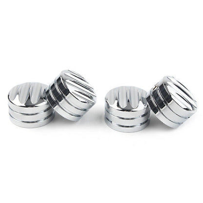 4 x Chrome Head Bolt Cover Caps for Harley Twin Cam (1999-2023)