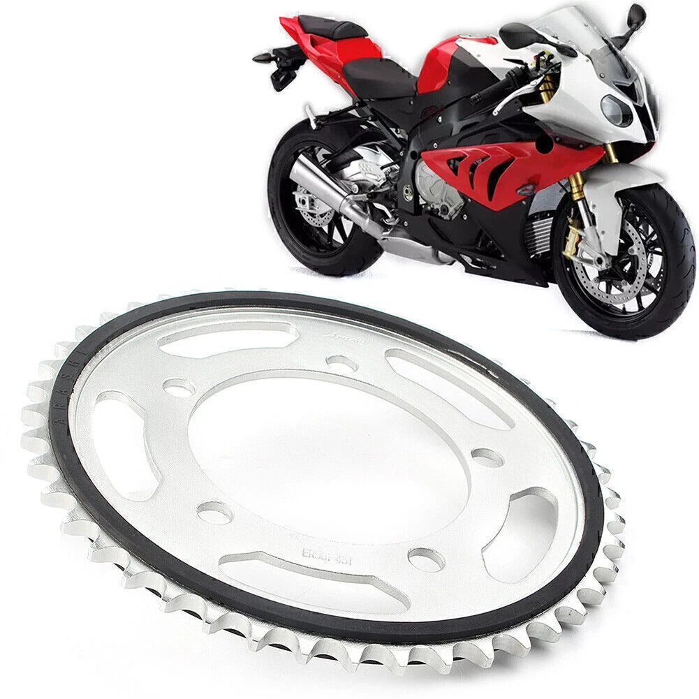 45T Steel Rear Motor Engine Chain Drive Sprocket for BMW S1000RR (2012-2018)