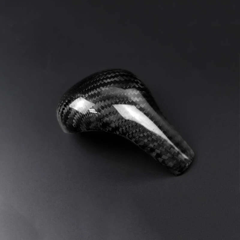 Real Carbon Fiber Gear Shift Knob Head Caps Cover Trim For Audi A4 2009-2012