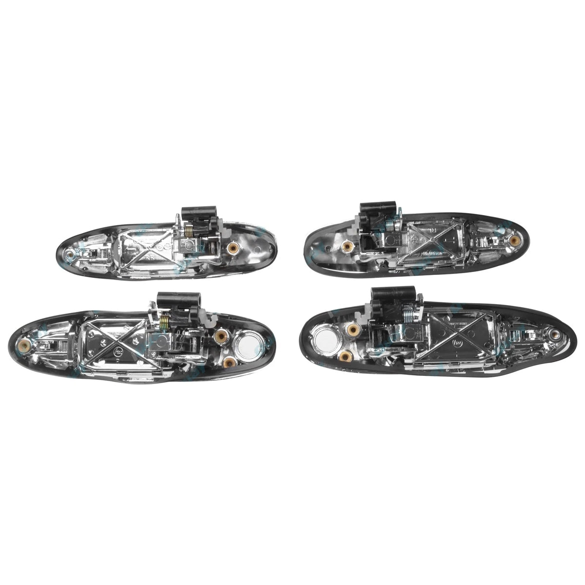 Chrome Door Handle Set Front + Rear for Toyota Landcruiser 1998-2007 100 Series