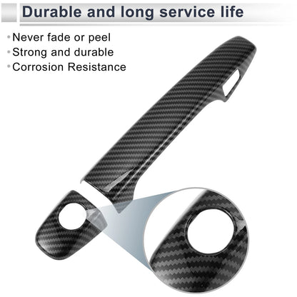 Carbon Fiber Black Door Handle Cover for Toyota Prius (2009-2015)