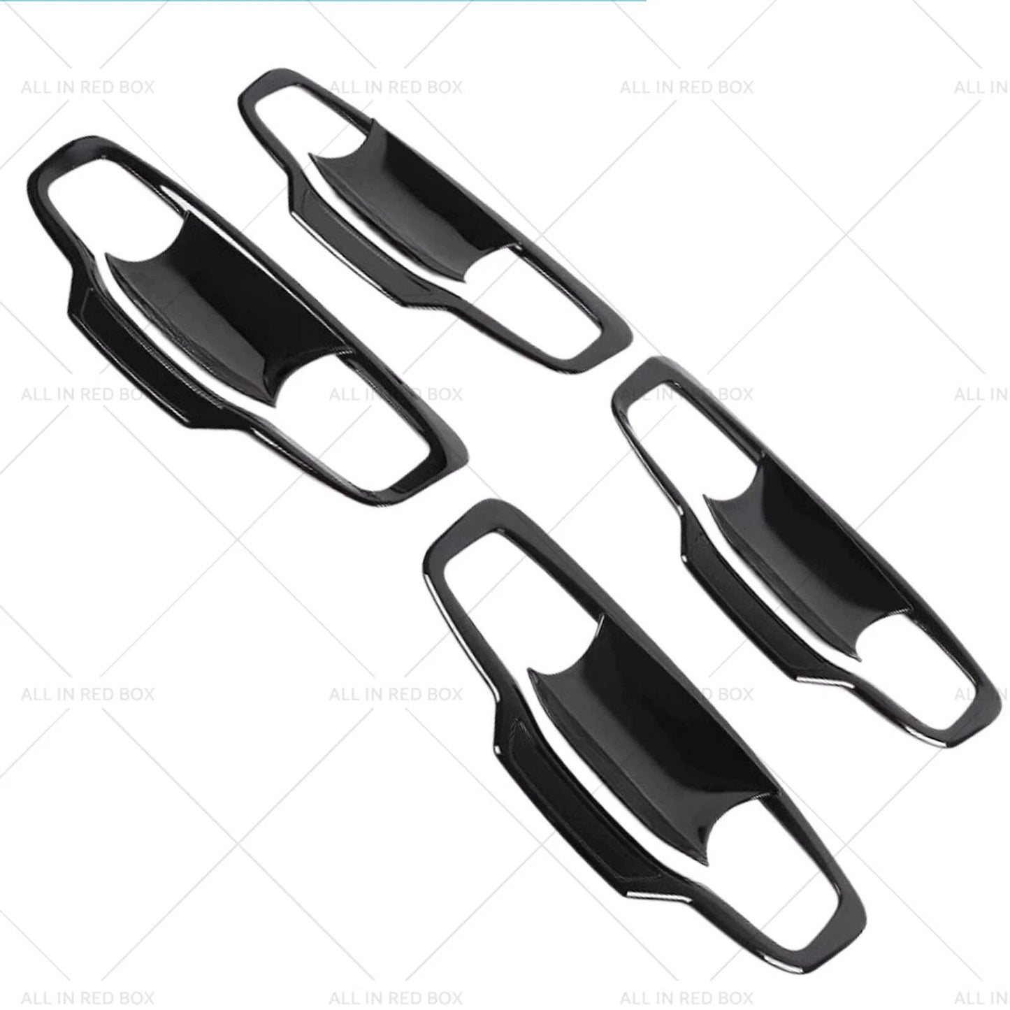 Gloss Black Door Handle Bowl Cover Trim for Mitsubishi Triton (2024+)