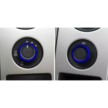 4 x Headlight Switch Knob Cover Trim Ring for Ford F150 (2009-2014)
