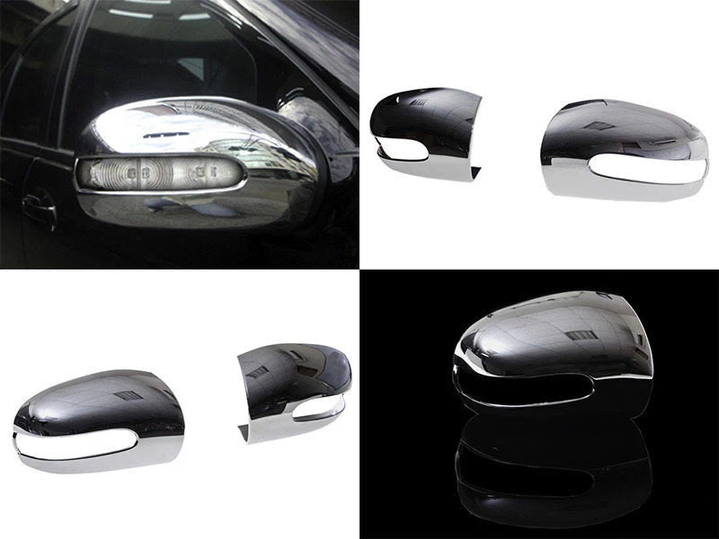 Chrome Mirror Covers for Mercedes Benz W203 W211 (2000-2006)