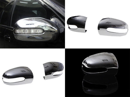 Chrome Mirror Covers for Mercedes Benz W203 W211 (2000-2006)