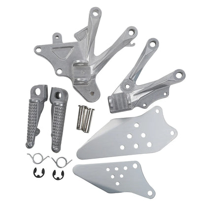 Front Rider Footrest Pegs for KAWASAKI ZX10R ZX-10R (2006-2010)