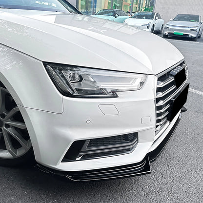 Front Spoiler Lip Splitter Kit for Audi A4 B9 Sline (2017-2019)