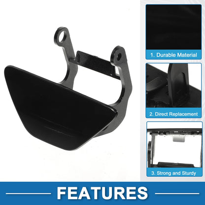Front Right Washer Nozzle Cover for BMW 528i 2014-2016 (2 x Covers) Black