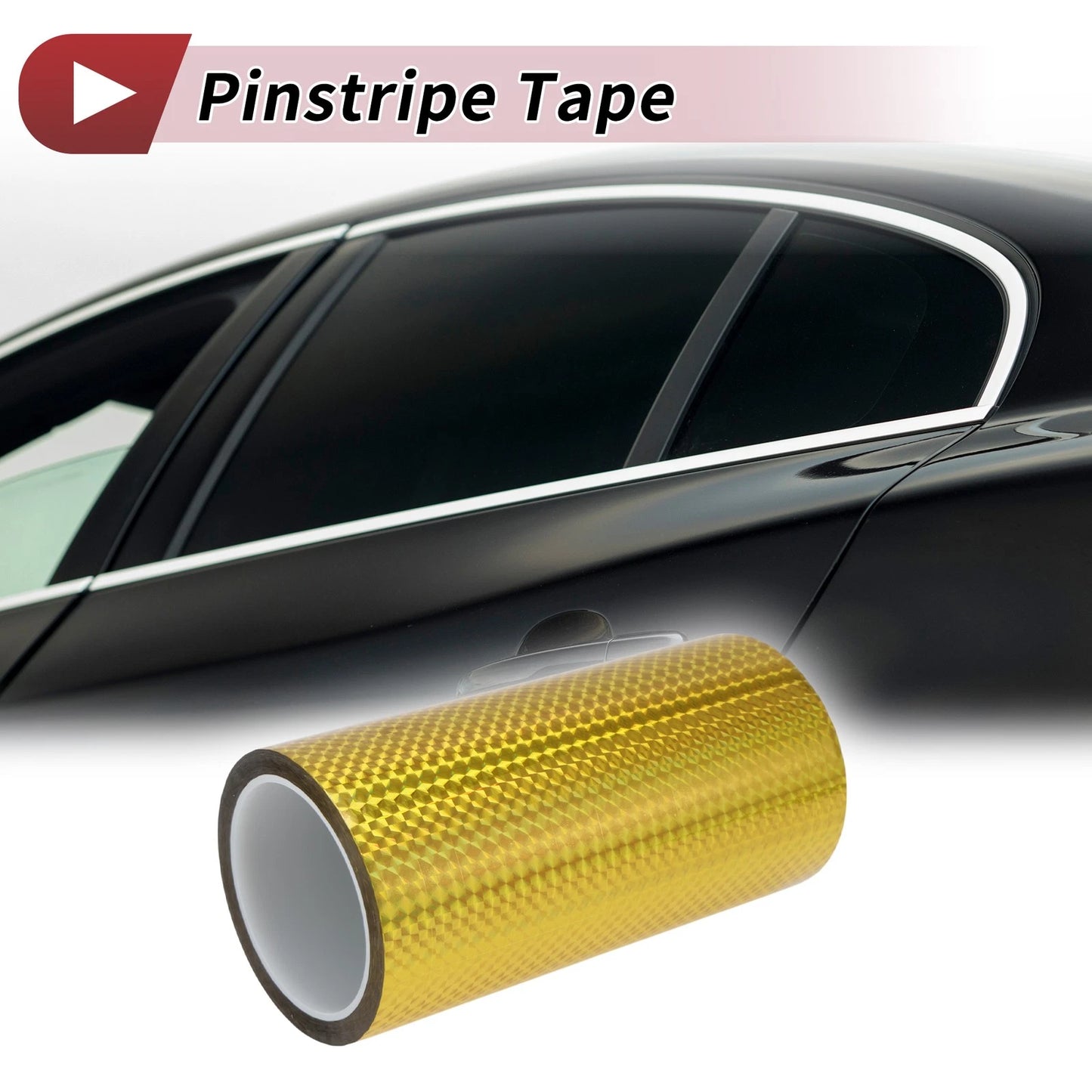 Pinstripe Tape 180mmx50m Laser Gold Tone for Car, Motorcycle and Boat